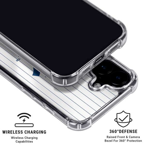 MLB New York Yankees Home Jersey iPhone 16 Clear Case